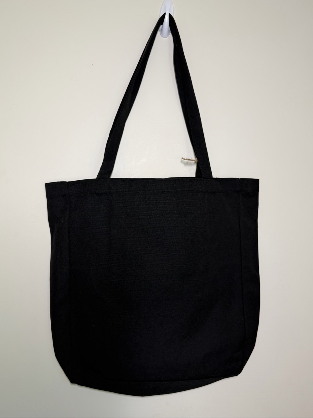 Black Skeleton Reading Embroidered Canvas Tote Bag Book Flowers Moon Reading - Picture 3 of 5